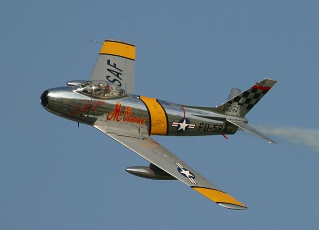 F-86 - rearward swept